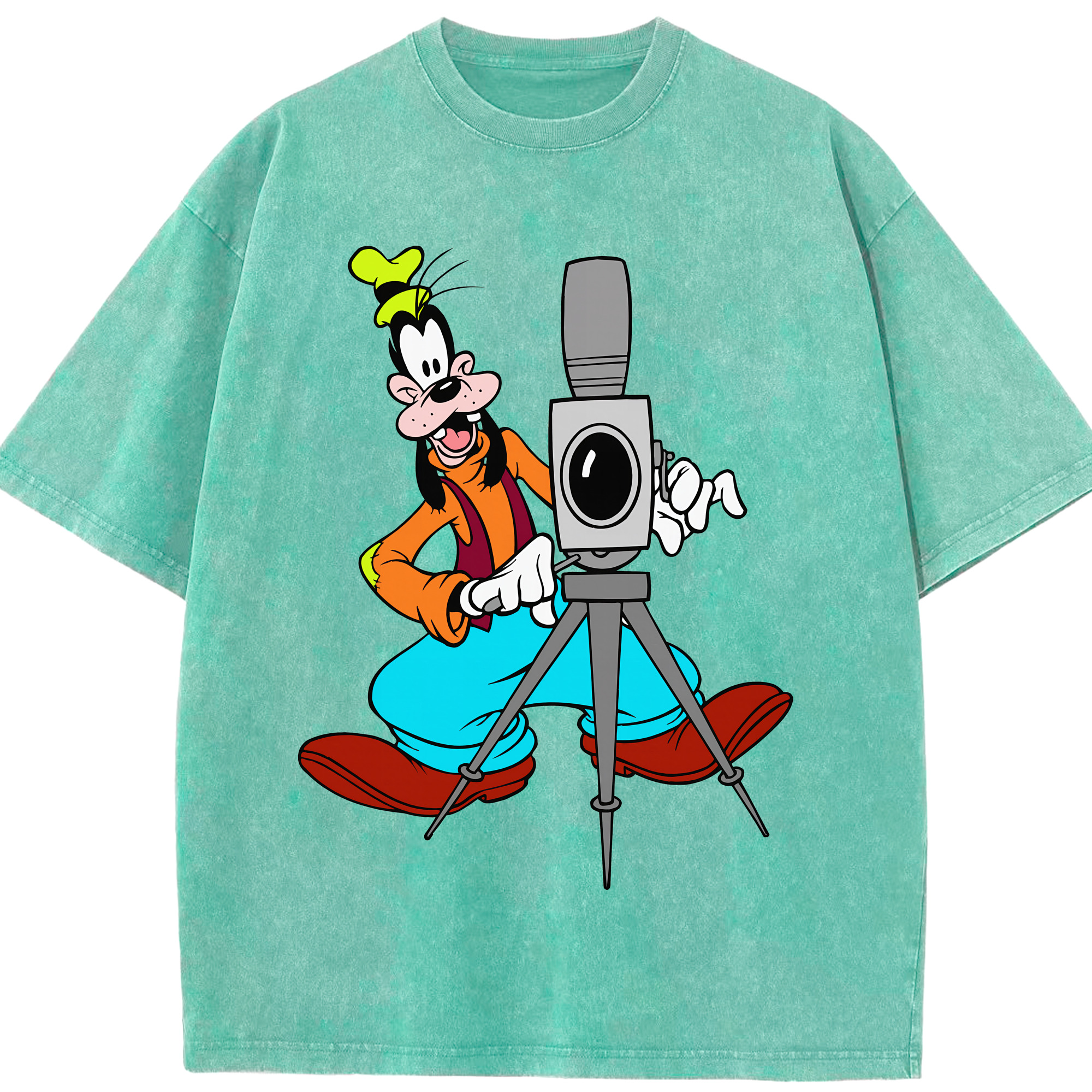 （画像用） ミッキーマウス Mickey Mouse 綿100% ヴィンテージ風 半袖Tシャツ（フロントプリント）